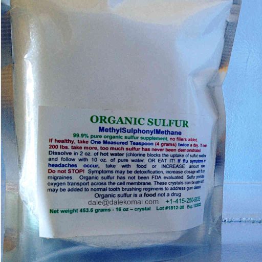 Organic Sulfur Mylar Bag